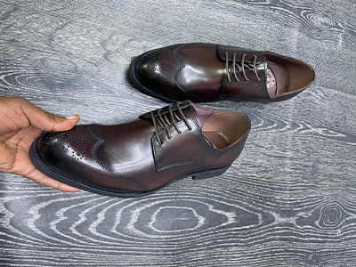 Johnfoster Men's Premium Coffee Brown Leather